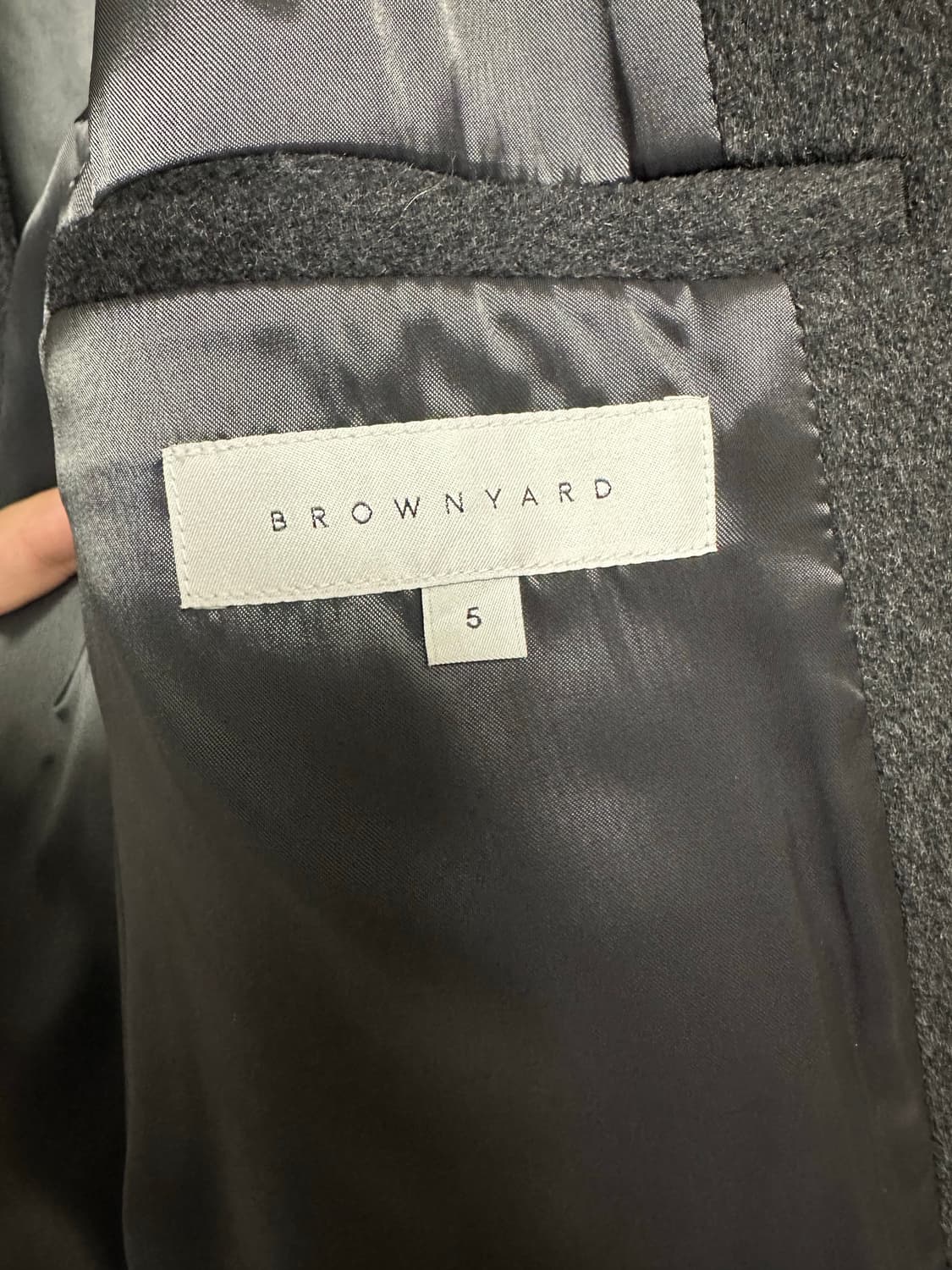 브라운야드 23fw 발마칸 코트 (차콜) 5사이즈 판매 상품이미지7