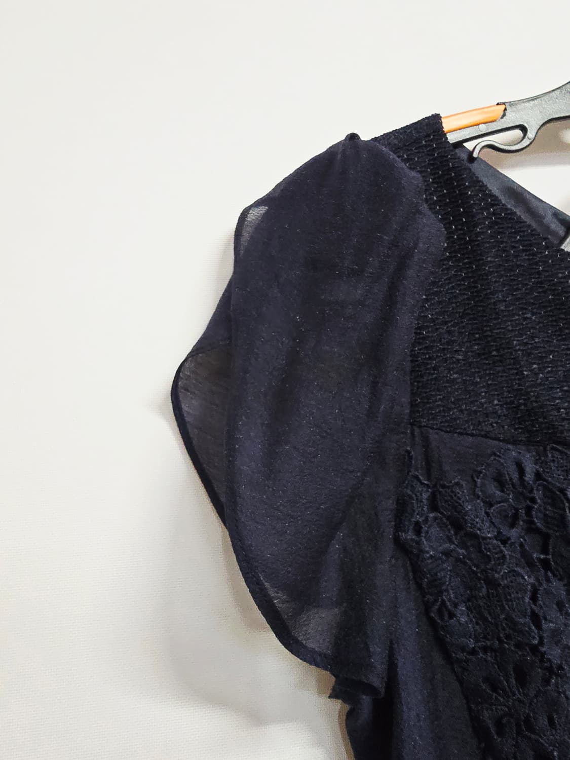 더아이잗 레이스 반팔 플레어 원피스 상품이미지3