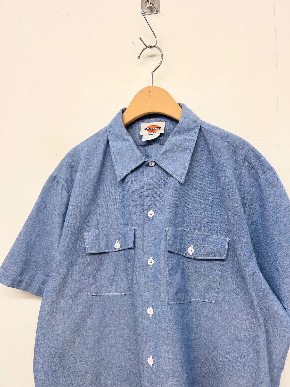 90s USA 디키즈 샴브레이 워크셔츠  상품이미지1