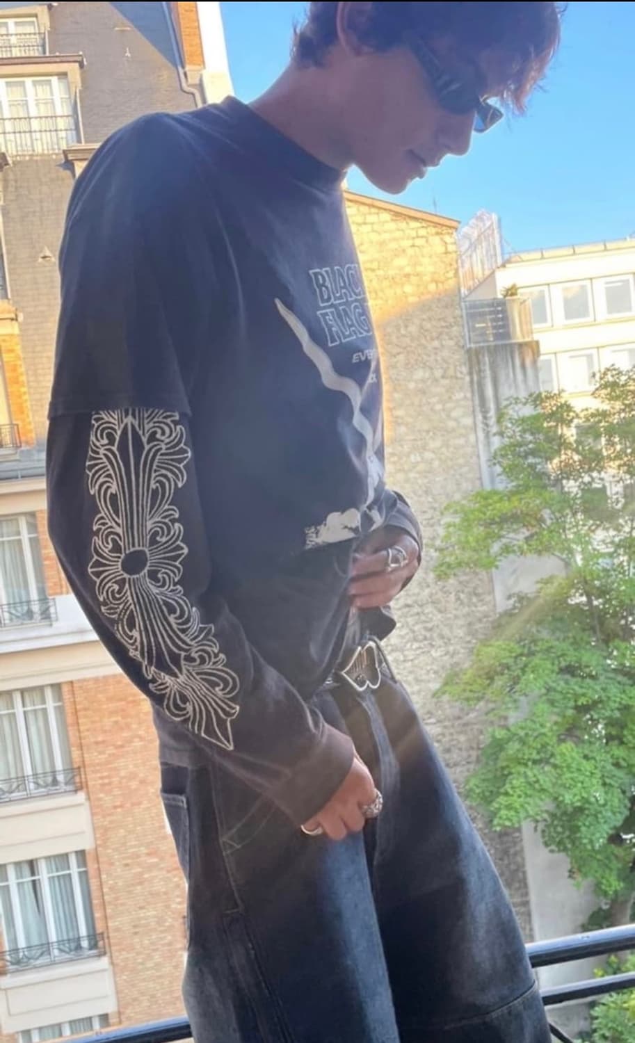 (스타크 착용) 빈티지 블랙플래그 black flag 티셔츠 판매합니다 상품이미지2