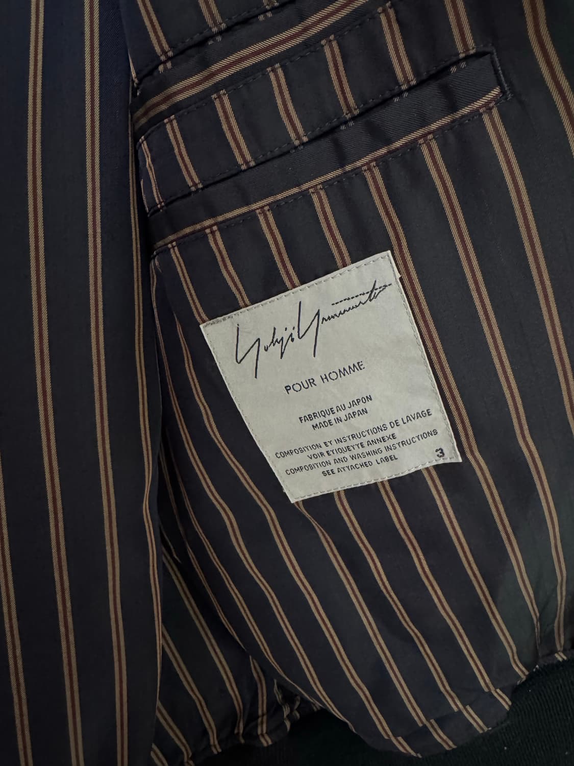 요지야마모토 뿌르옴므 MA-1 봄버 재킷 상품이미지2