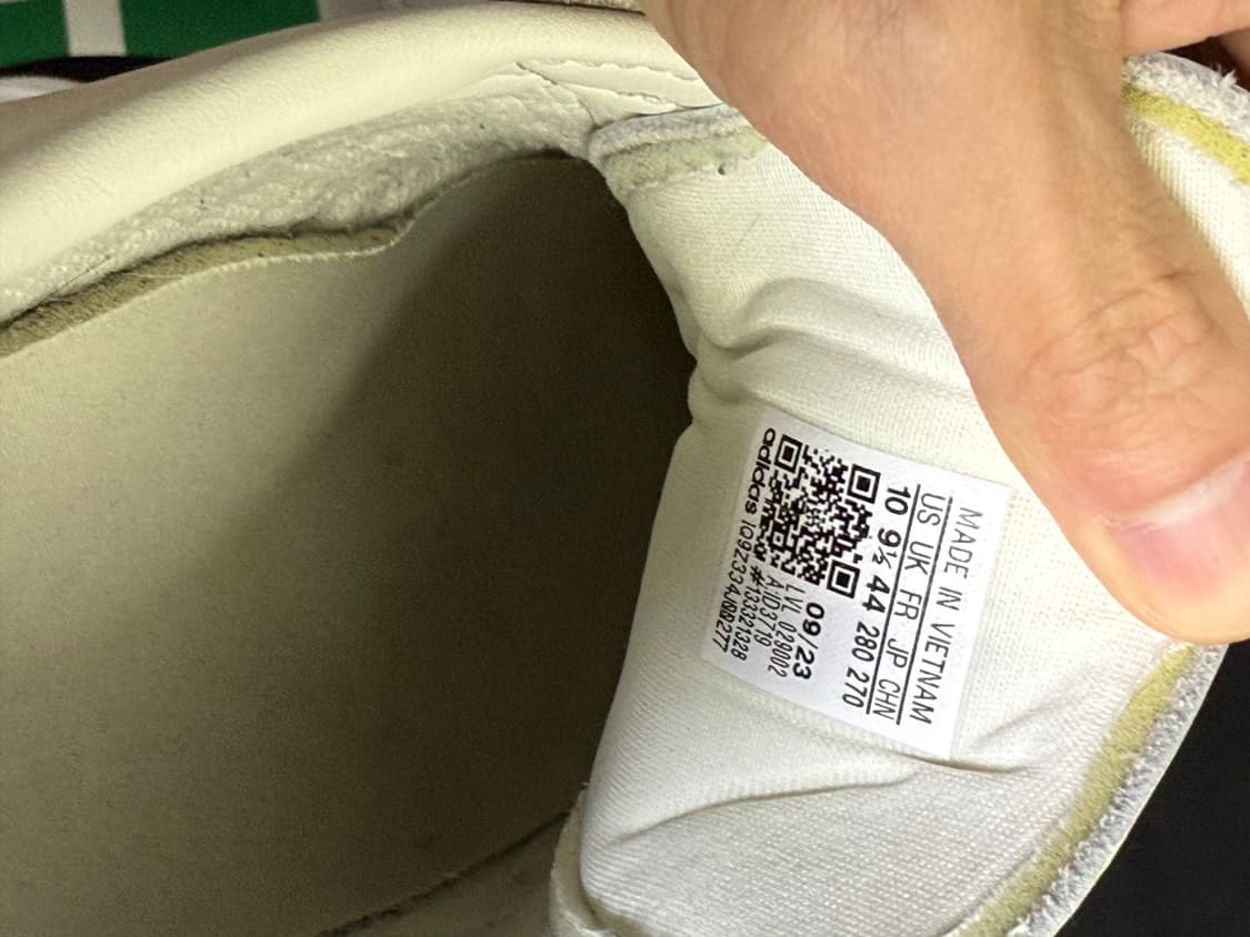 아디다스 가젤 독일 오프 화이트 유틸리티 블랙 280 상품이미지5