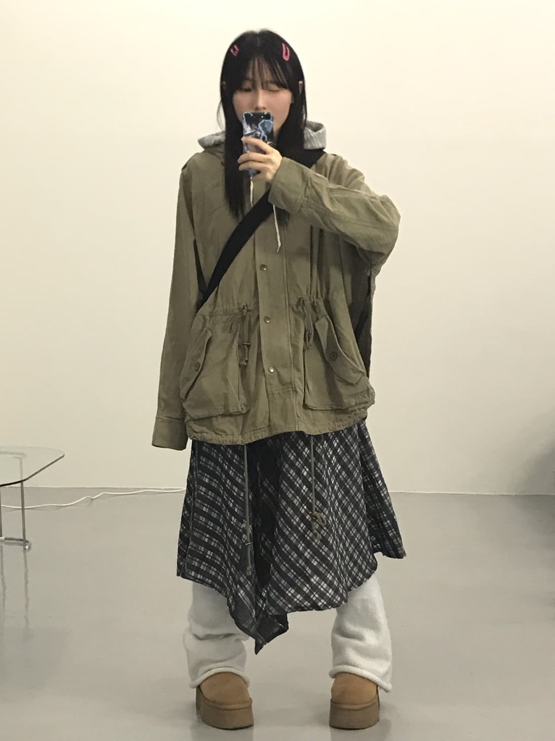 Go Silk military mini coat 상품이미지1