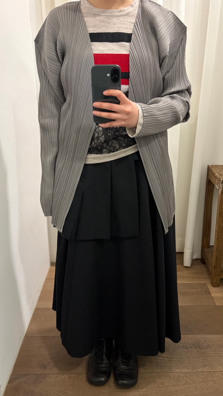 Volume Puff Pleats Cardigan 상품이미지2