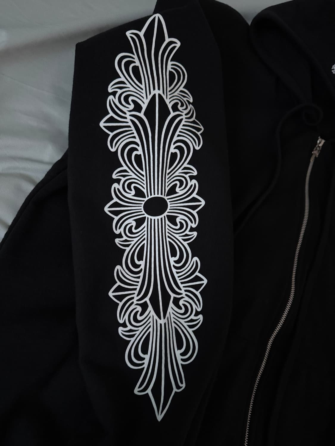 크롬하츠 플로랄 홀스슈 퍽 유 로고 후드집업 L사이즈 상품이미지4