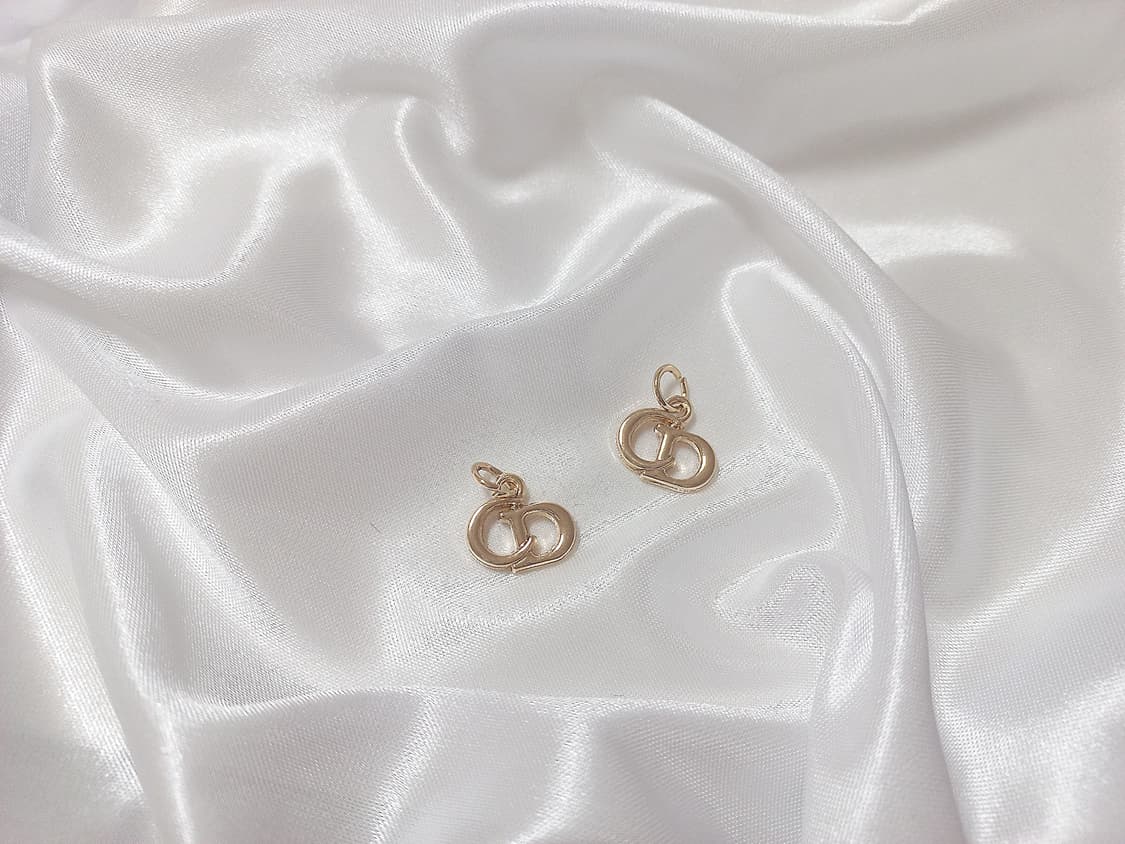 [dior] 디올 빈티지 정품 참단추 업사이클링 목걸이 cd로고 상품이미지4