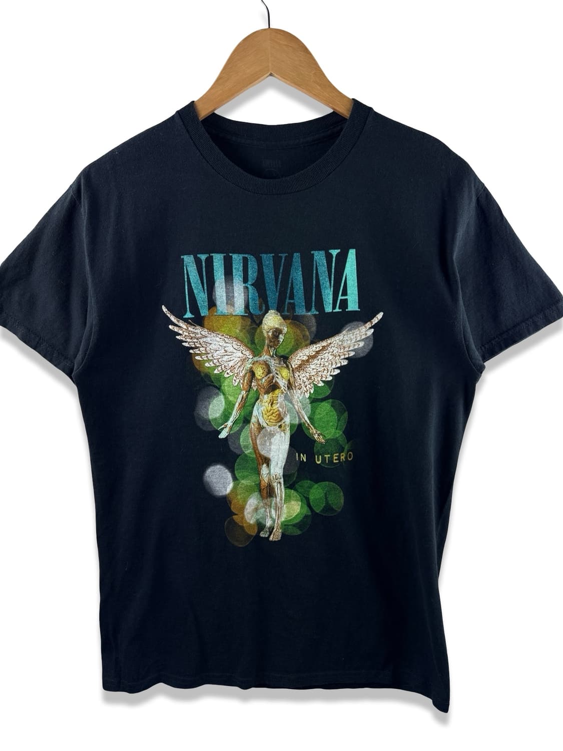 너바나 오피셜 In Utero 천사 그래픽 밴드티셔츠2118 상품이미지1