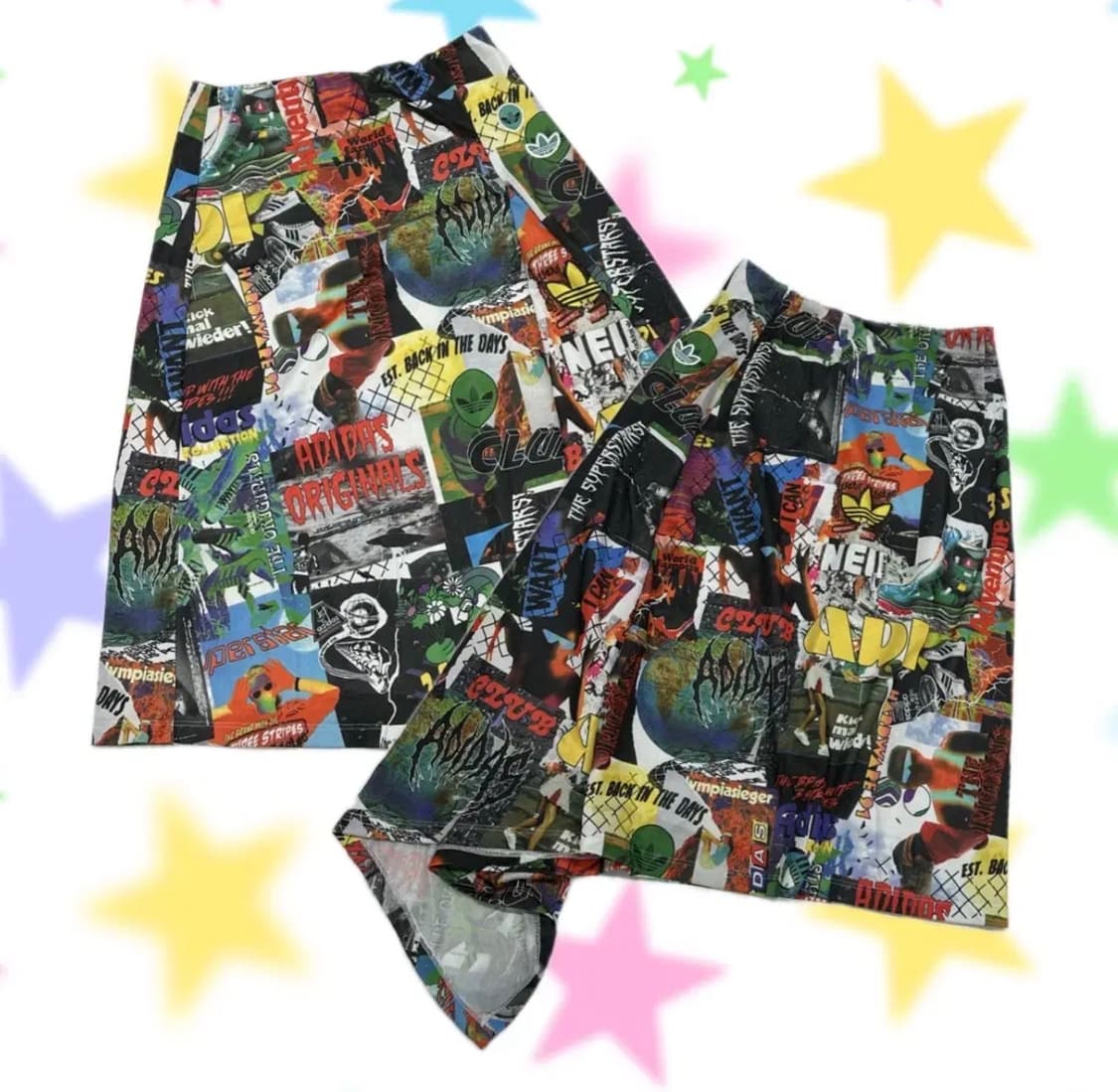 ⭐️재팬 아디다스 져지 언발 스커트⭐️ 락시크 보헤미안 데코라 괴짜  상품이미지1