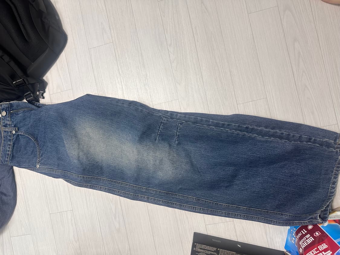 다이브인 와이드 커브드 데님팬츠 0사이즈 상품이미지6