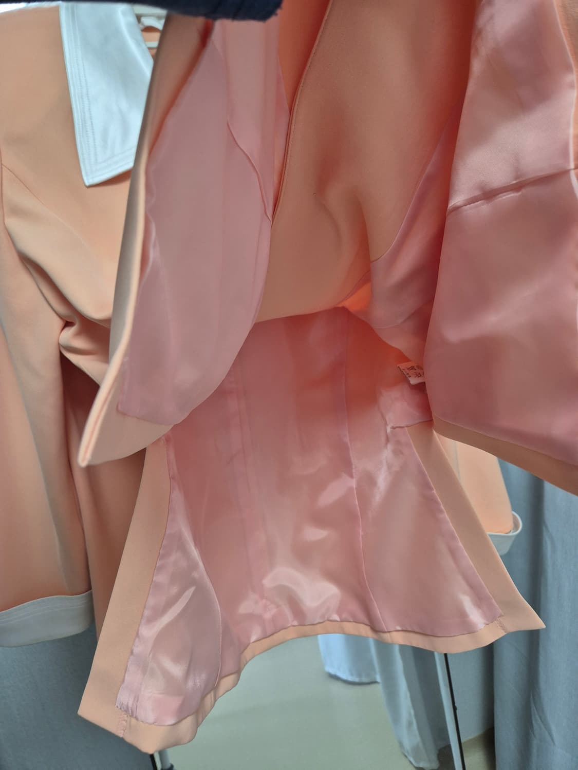 일본 빈티지 셋업 코랄 치마 자켓 세트 상품이미지6