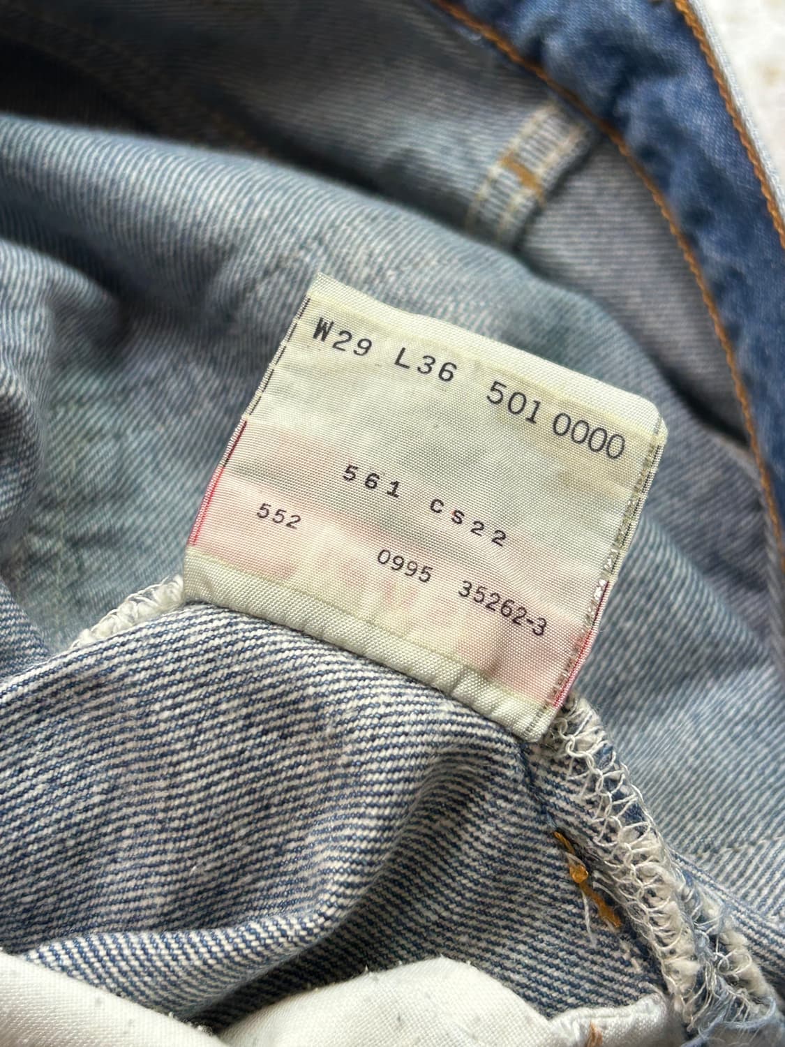 90s 리바이스 501 청바지 (made in usa) 상품이미지6