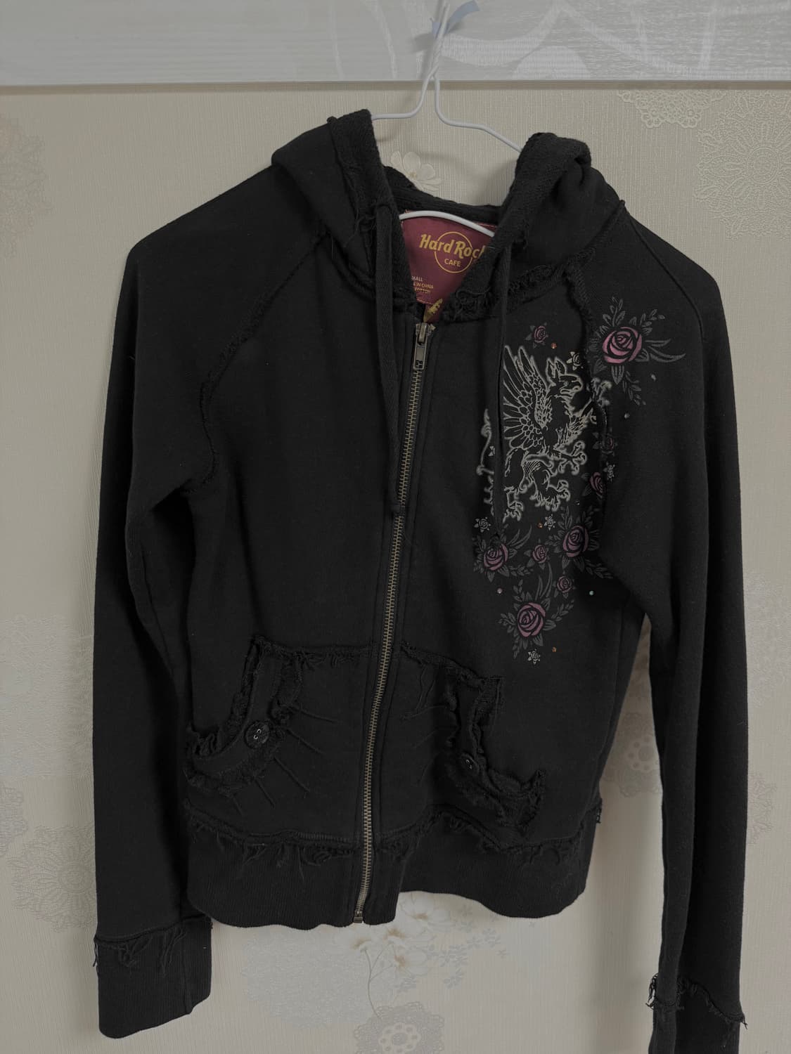 빈티지 하드락 딱붙 후드집업 상품이미지2