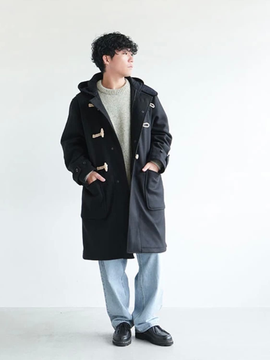 A VONTADE Lax R/N 더플코트 다크네이비 상품이미지9