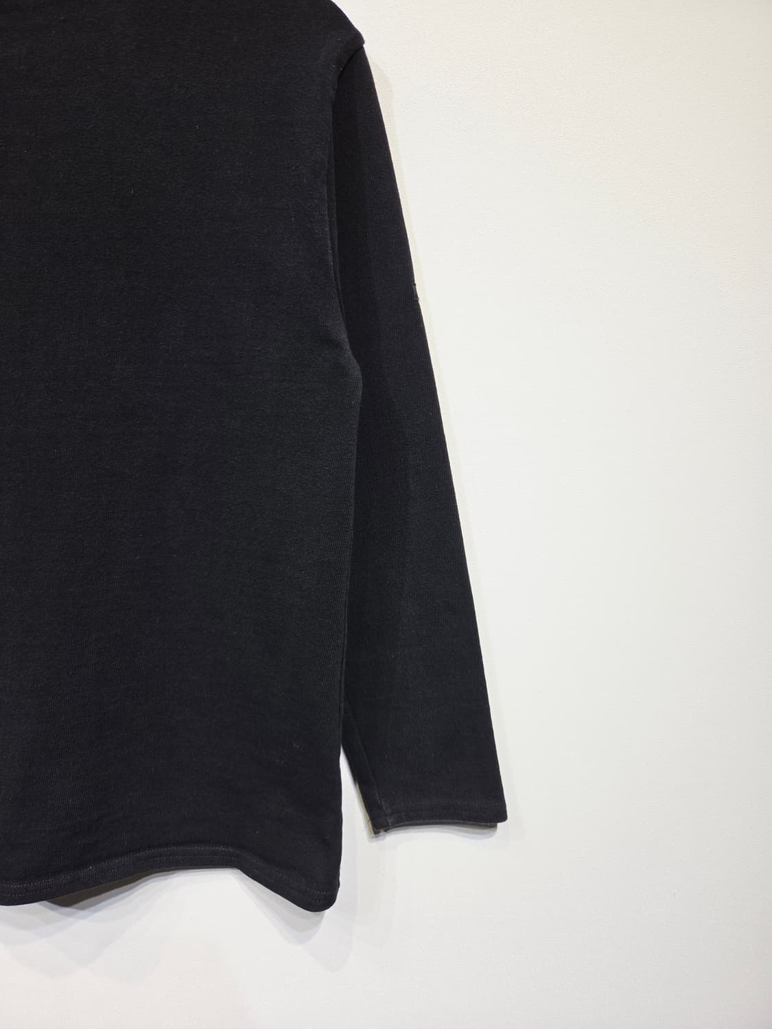 세인트제임스(SAINT JAMES) 블랙 무지 긴팔 티셔츠 상품이미지5