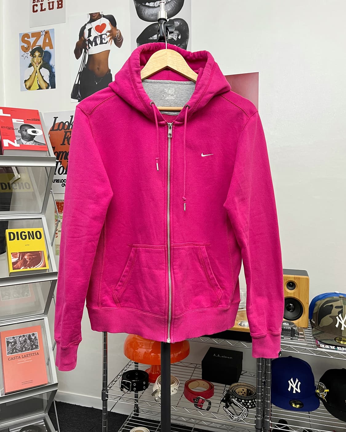 나이키 00s Y2K 핑크 후드집업 상품이미지5