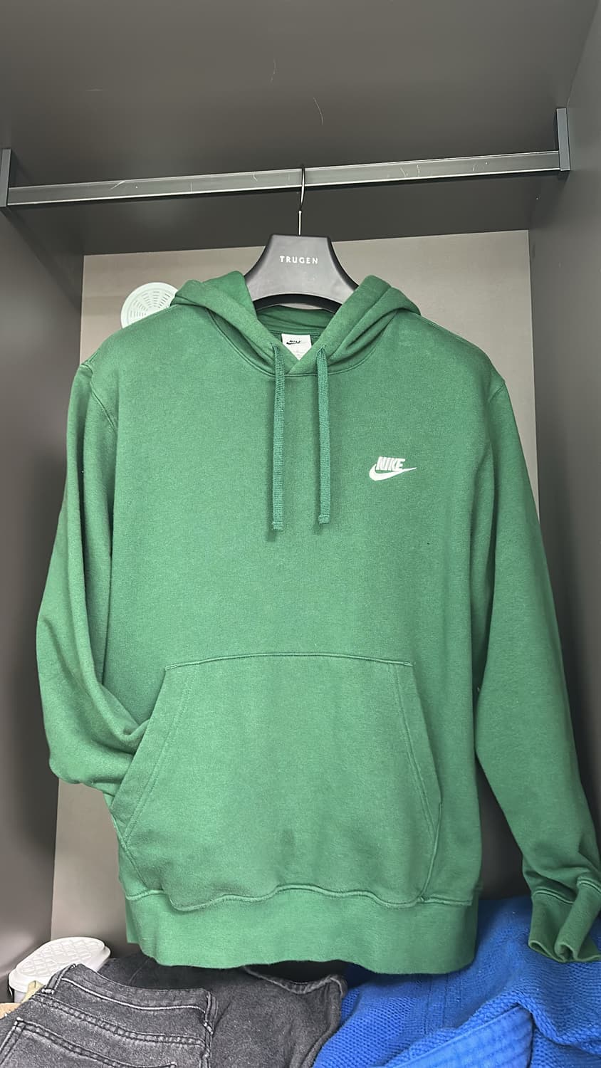 나이키 NSW 클럽 플리스 풀오버 후드 골지 그린  상품이미지2