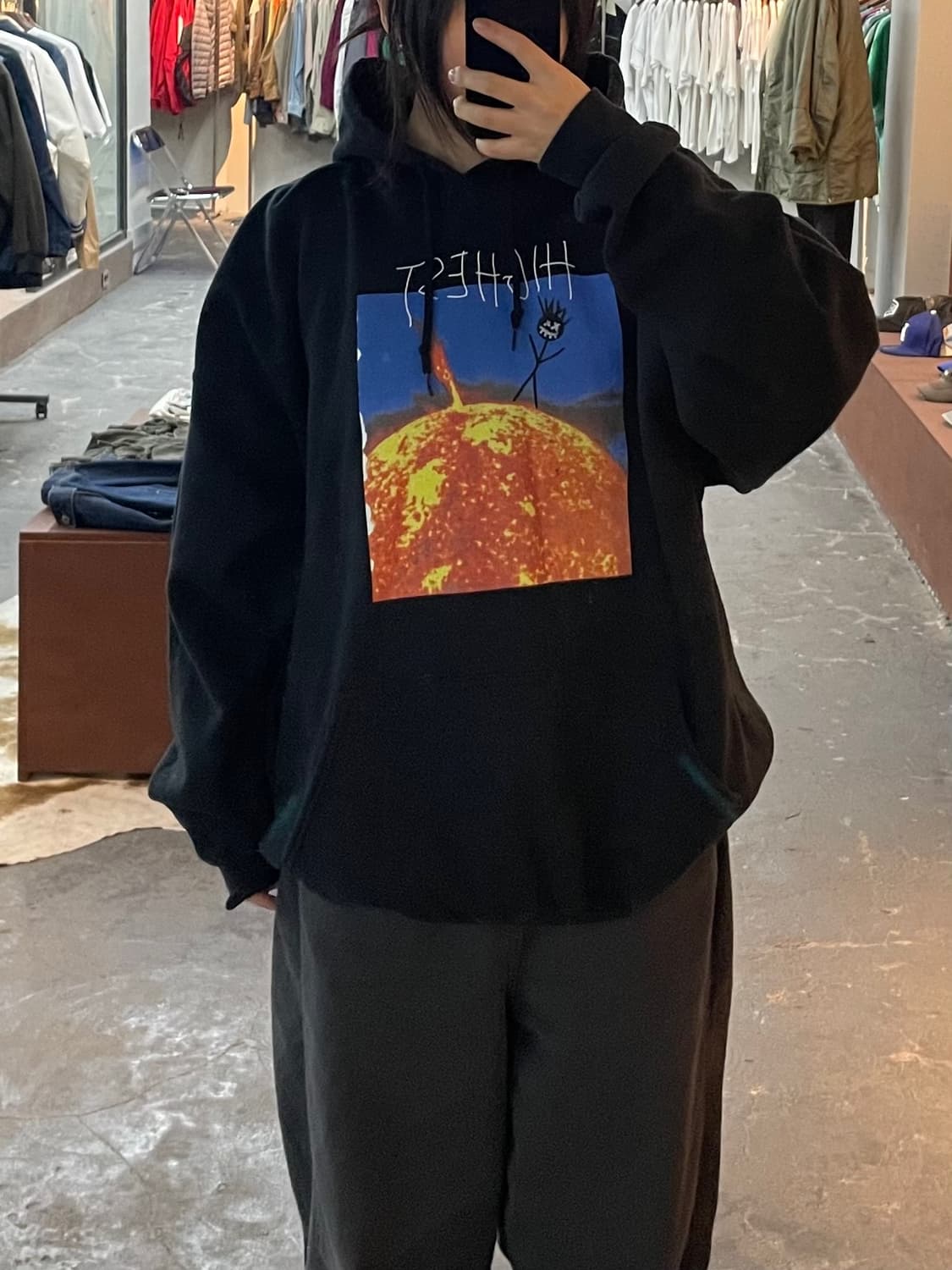 트래비스스캇 머천다이즈 블랙 후드티 H2132 상품이미지1