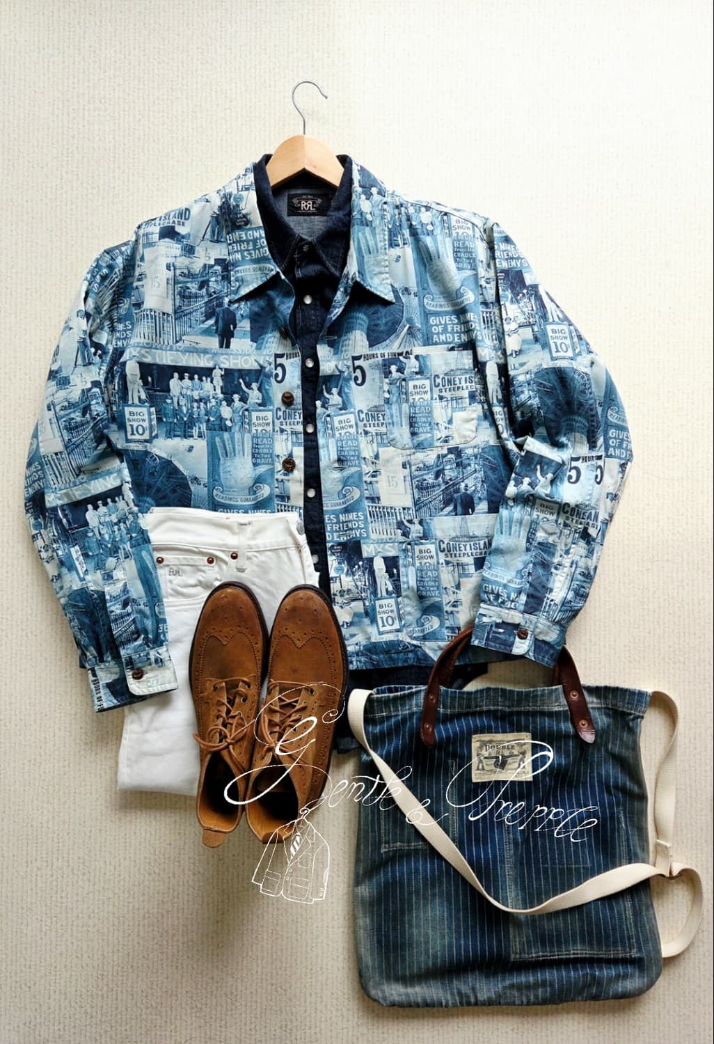 더블알엘 올드 그래픽 워크셔츠  상품이미지1