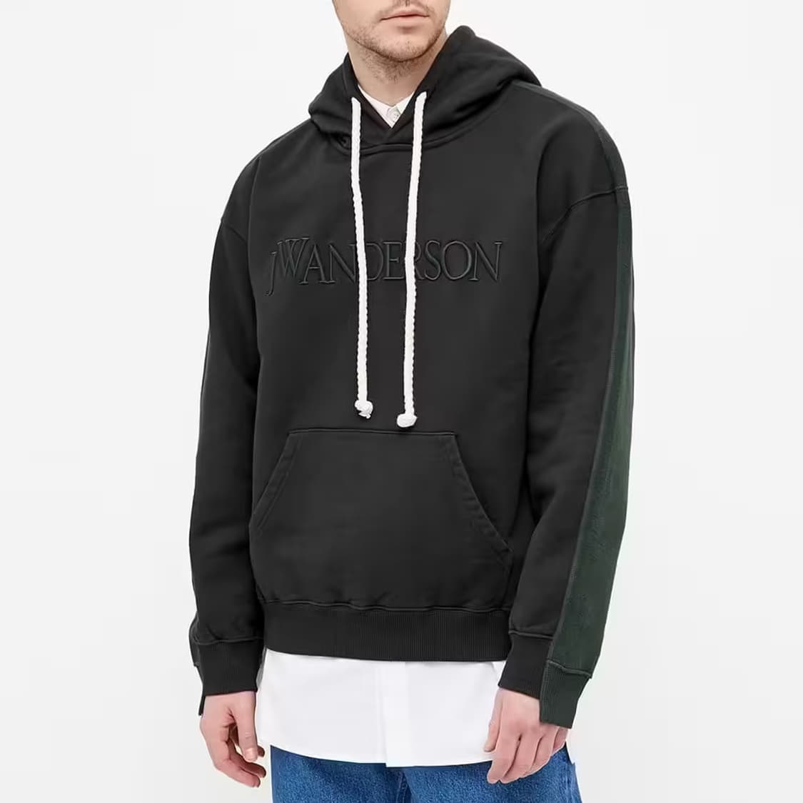 JW앤더슨 플리스 후드티 블랙/그린 M

상태 최상 상품이미지1