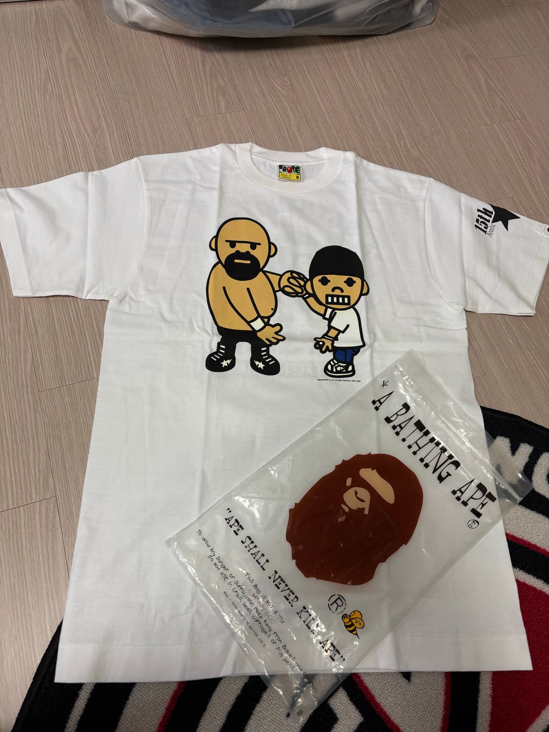 베이프 15주년 반팔 티셔츠 M 상품이미지1