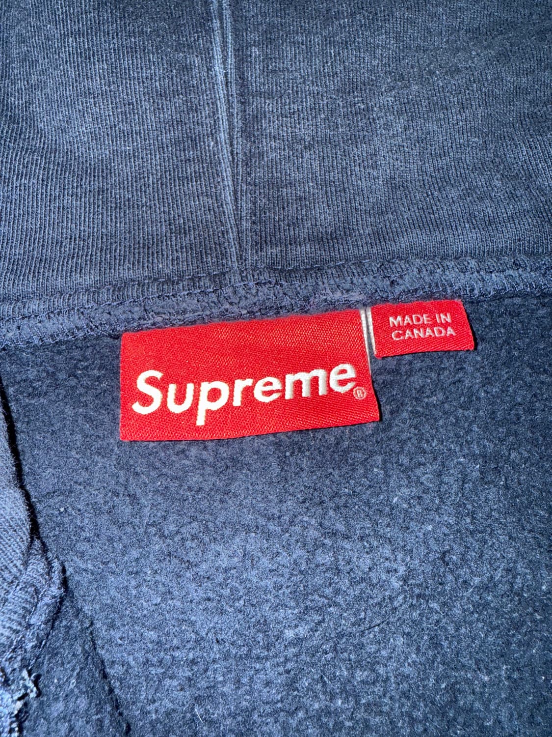 슈프림 14fw 로고 테입 후드집업 상품이미지3