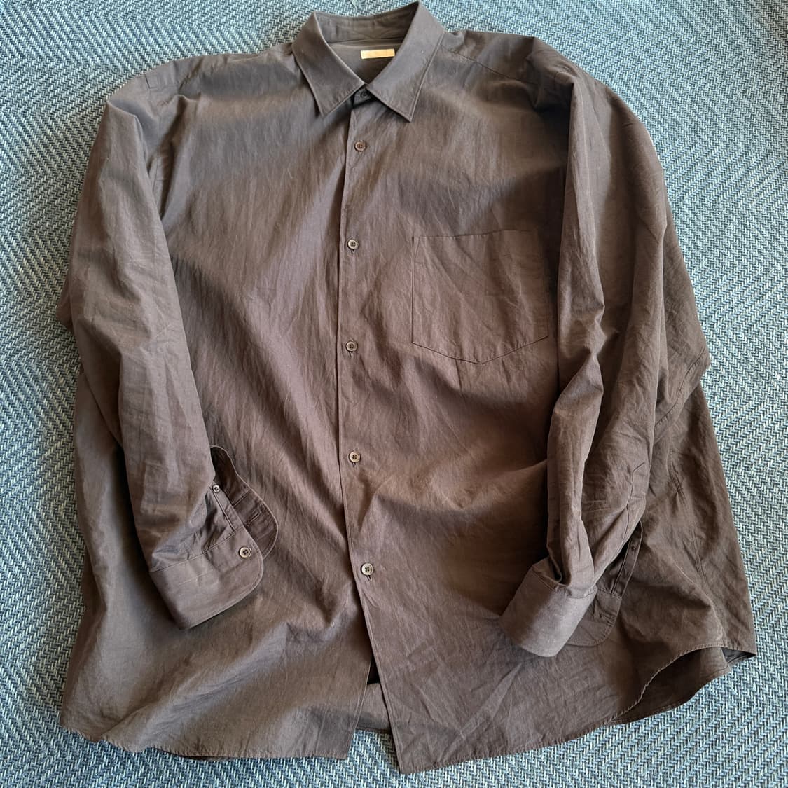 25ss 코모리 셔츠 네이비 4 상품이미지2