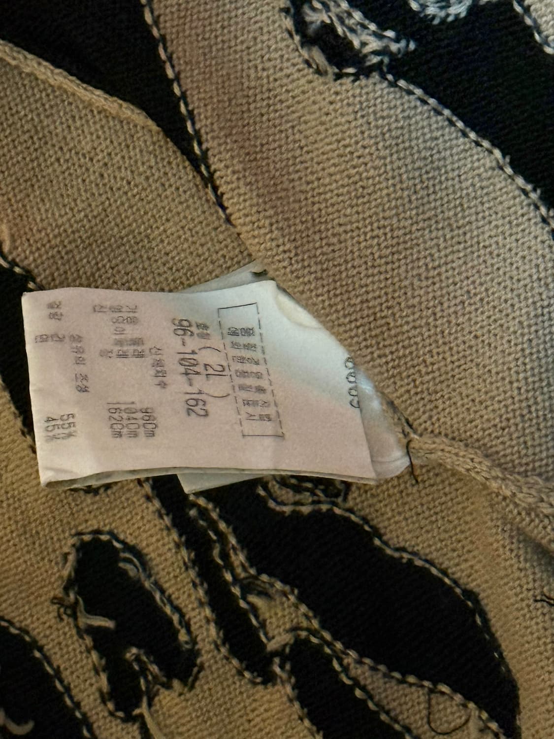 LEONARD SPORT 지브라 패턴 반팔 니트 폴로 톱 상품이미지4