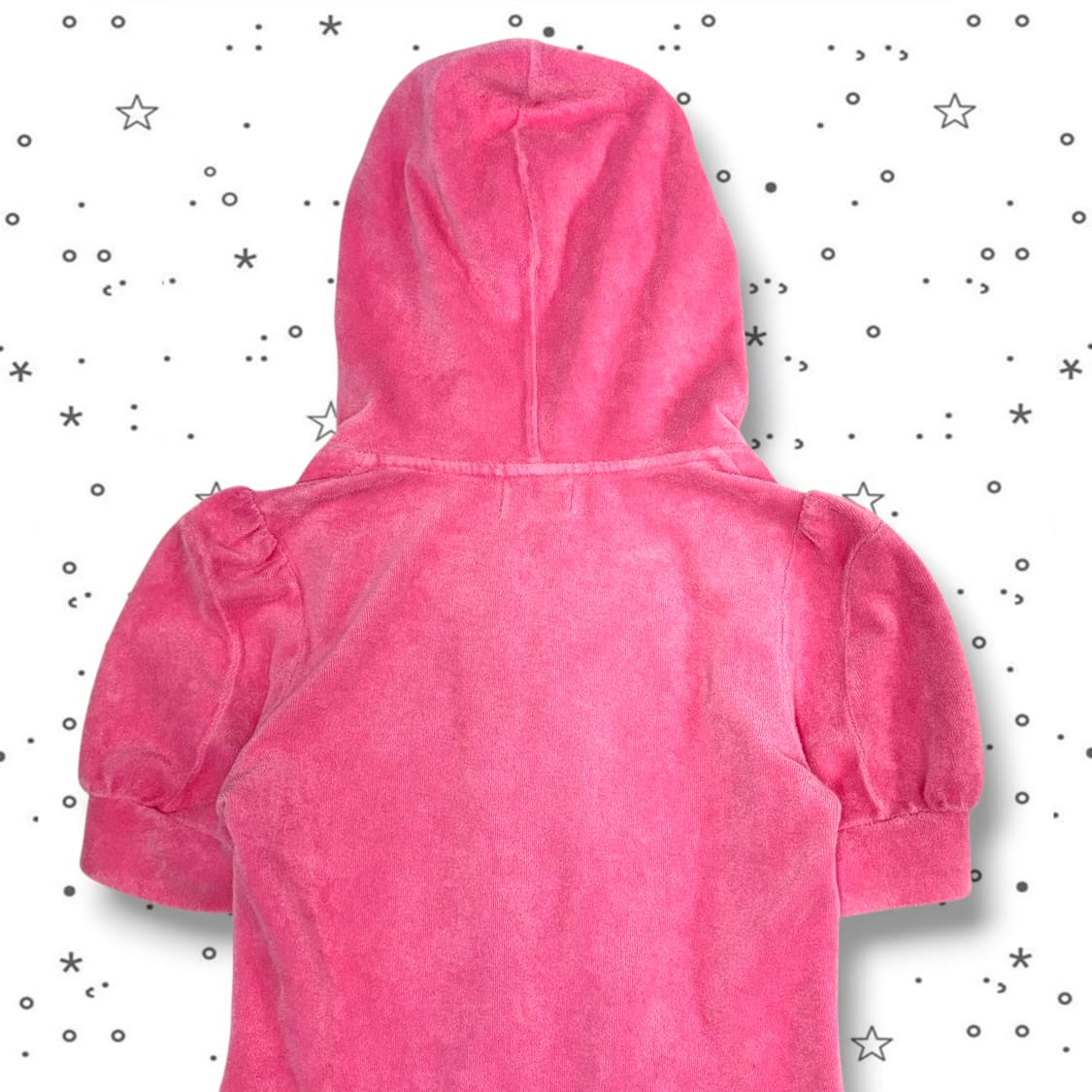 F Juicy Couture 쥬시 핑크 테리 반팔 후드집업 상품이미지6