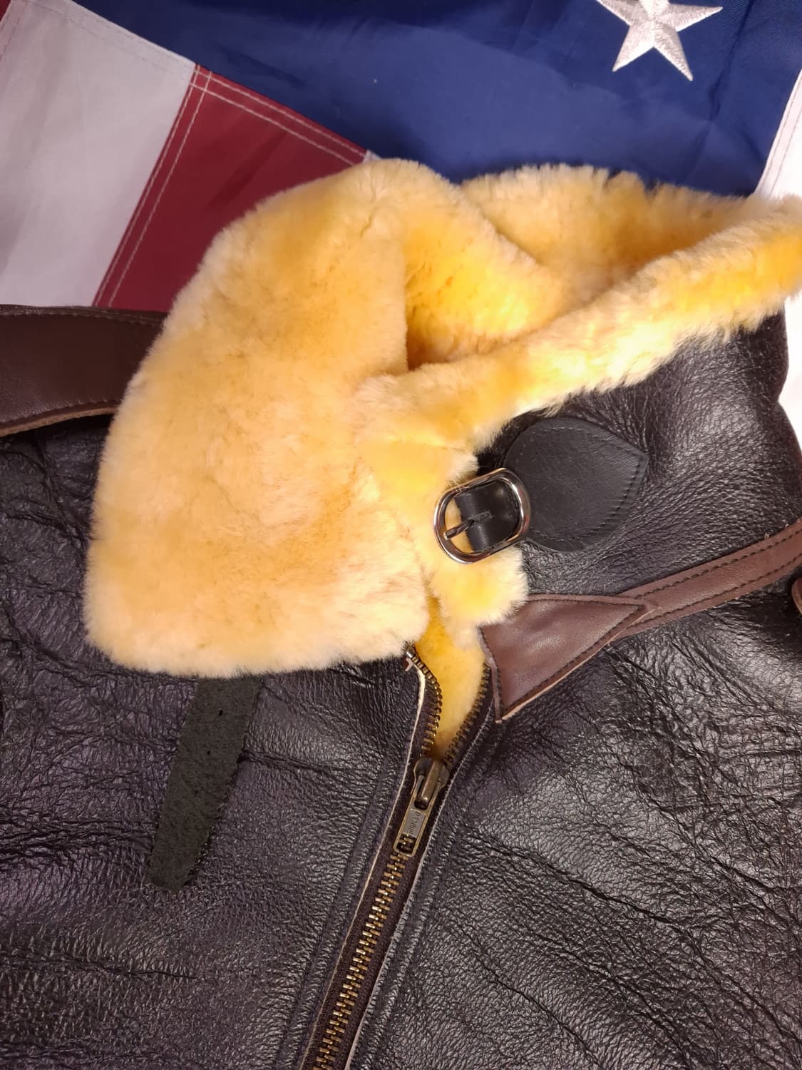 특A 국내산 미공군 TYPE B-6 항공 폭격기 무스탕 상품이미지2