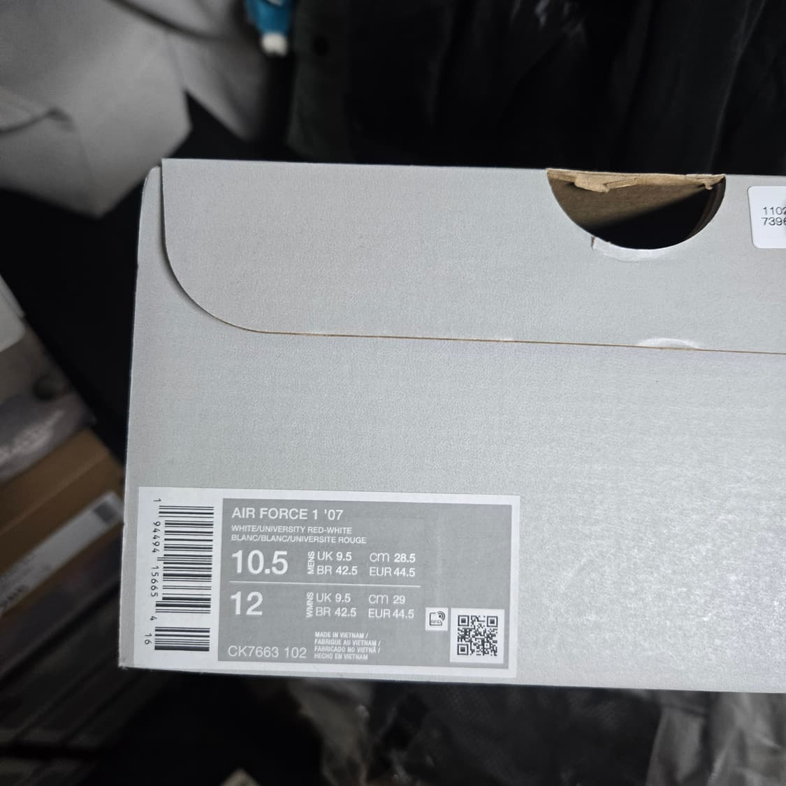 [285] 나이키 에어포스 빨창 (흰빨( 상품이미지8