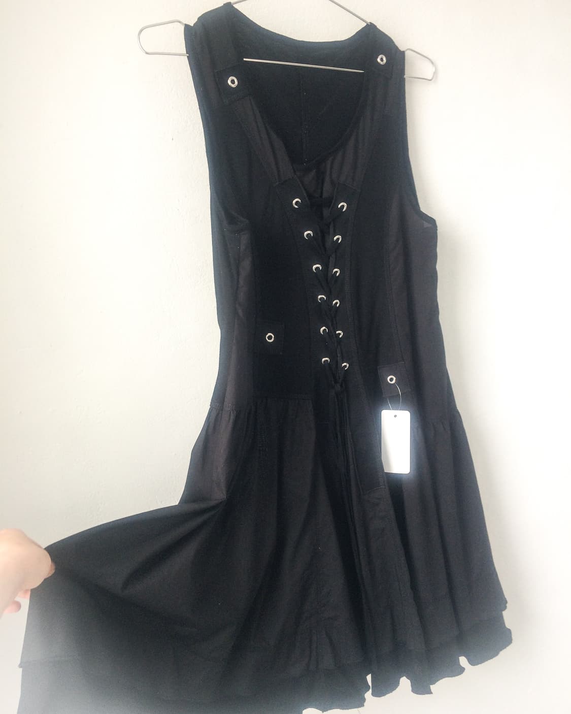Lace up point sleeveless one piece 상품이미지5