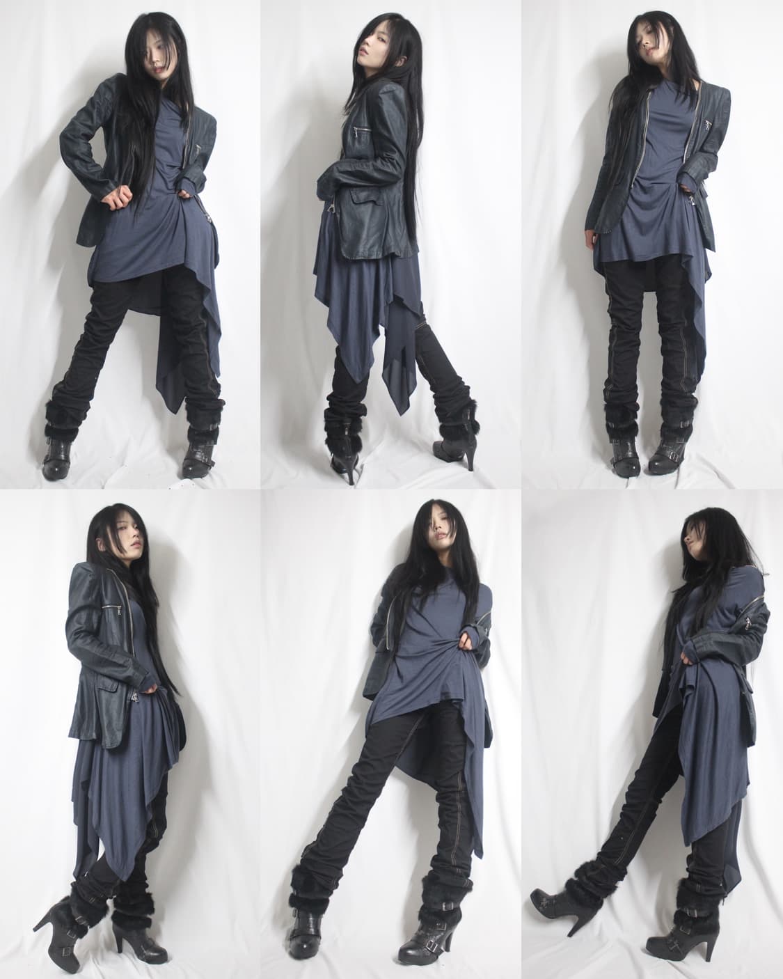 asymmetrical draped one-shoulder dress 상품이미지4