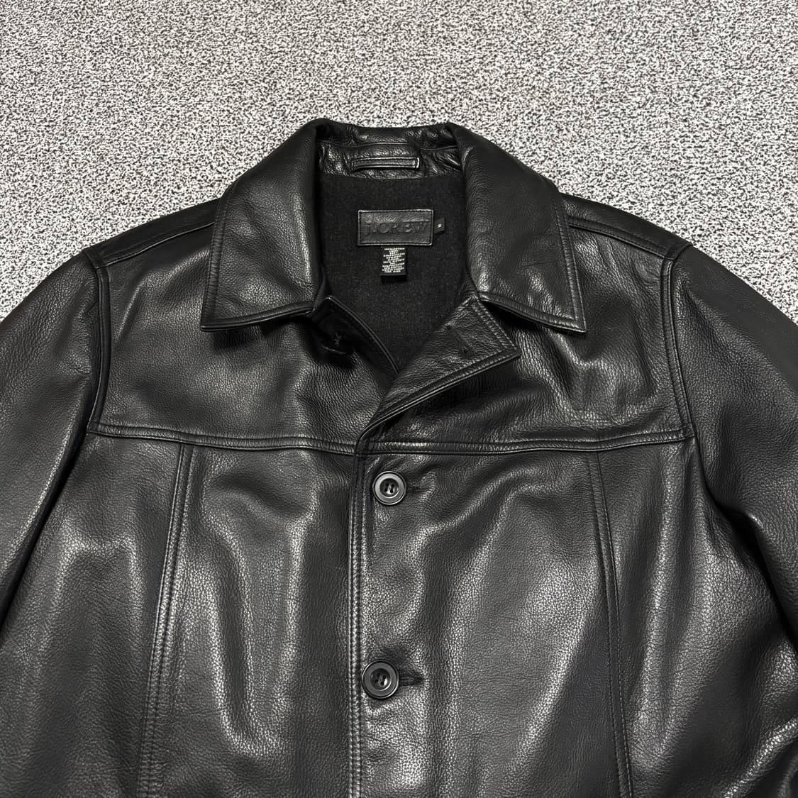 올드 제이크루 레더 카코트 상품이미지5