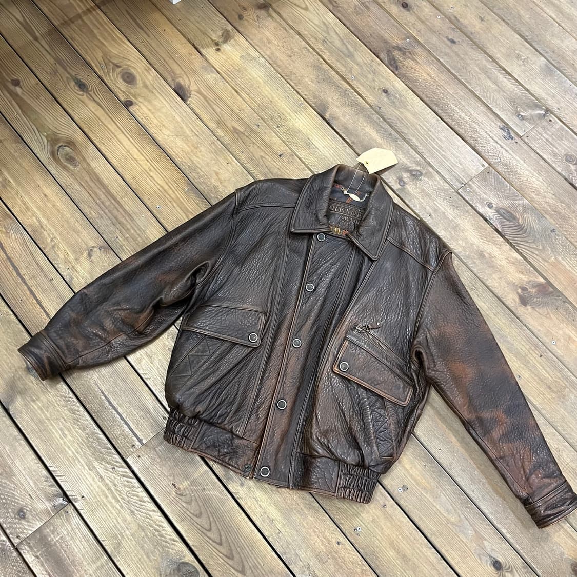 90s vintage 가죽 재킷 상품이미지1