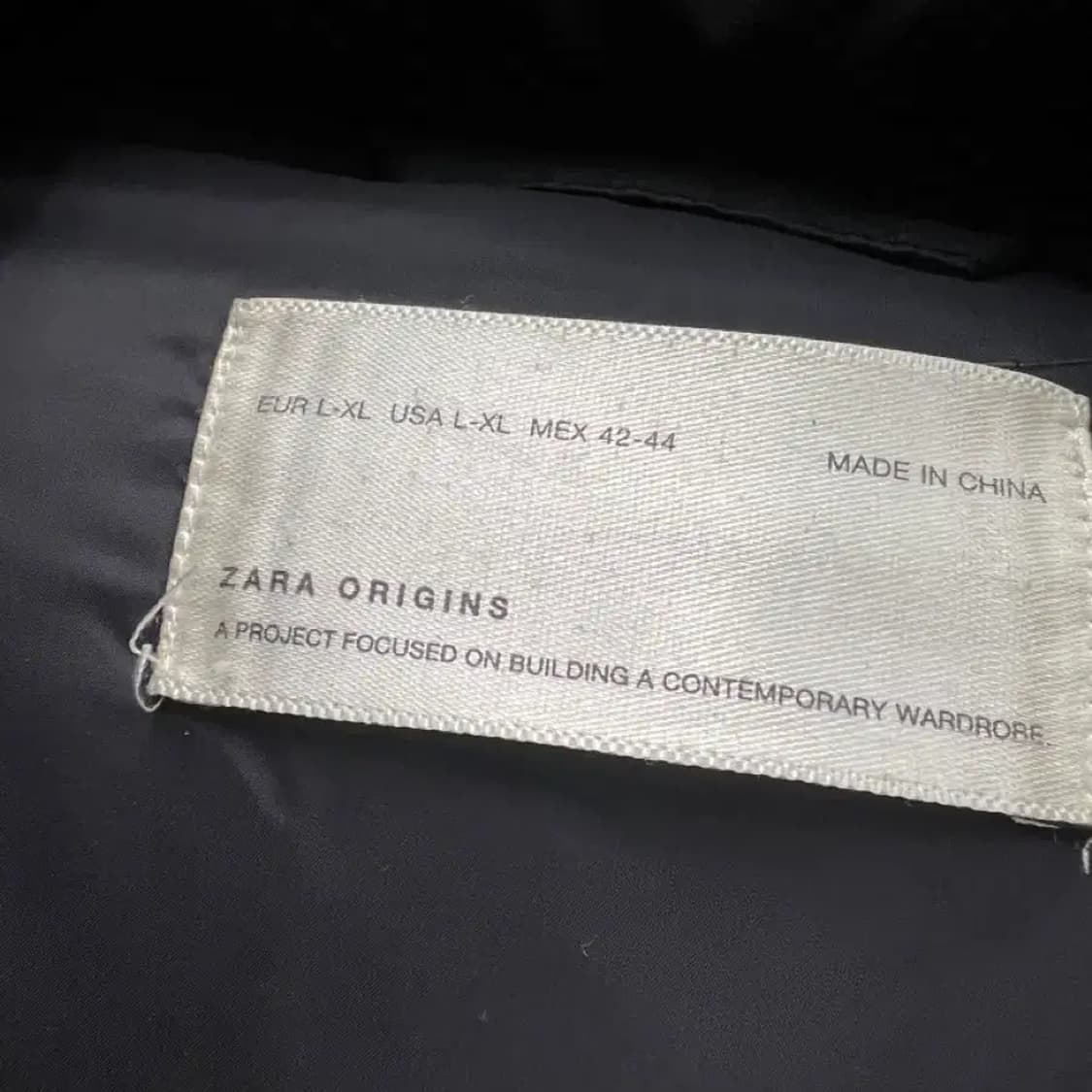 ZARA ORIGINS 블랙 패딩 L-XL 상품이미지8