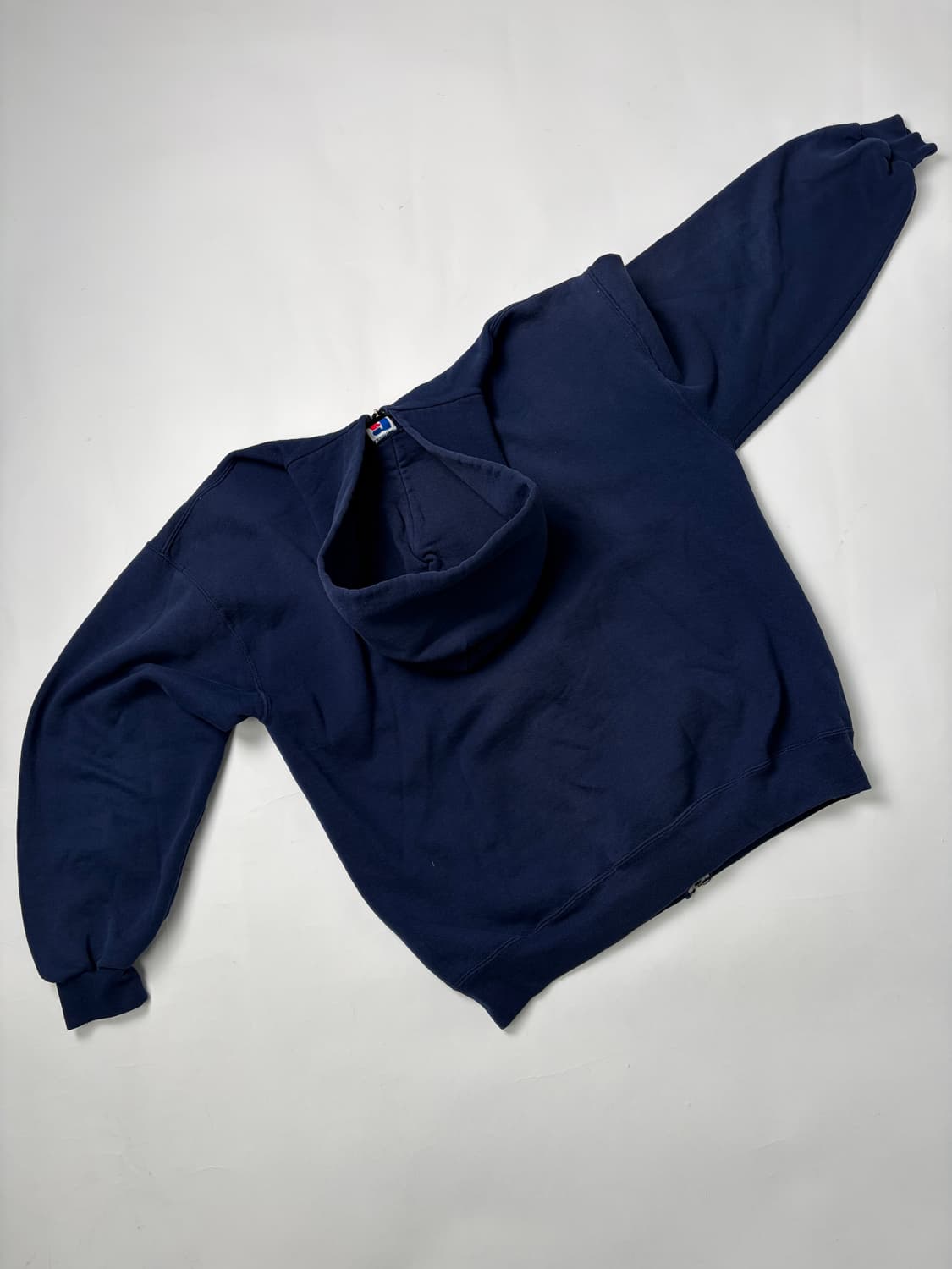 90s Russell Zip Up Hoodie (navy) 상품이미지2