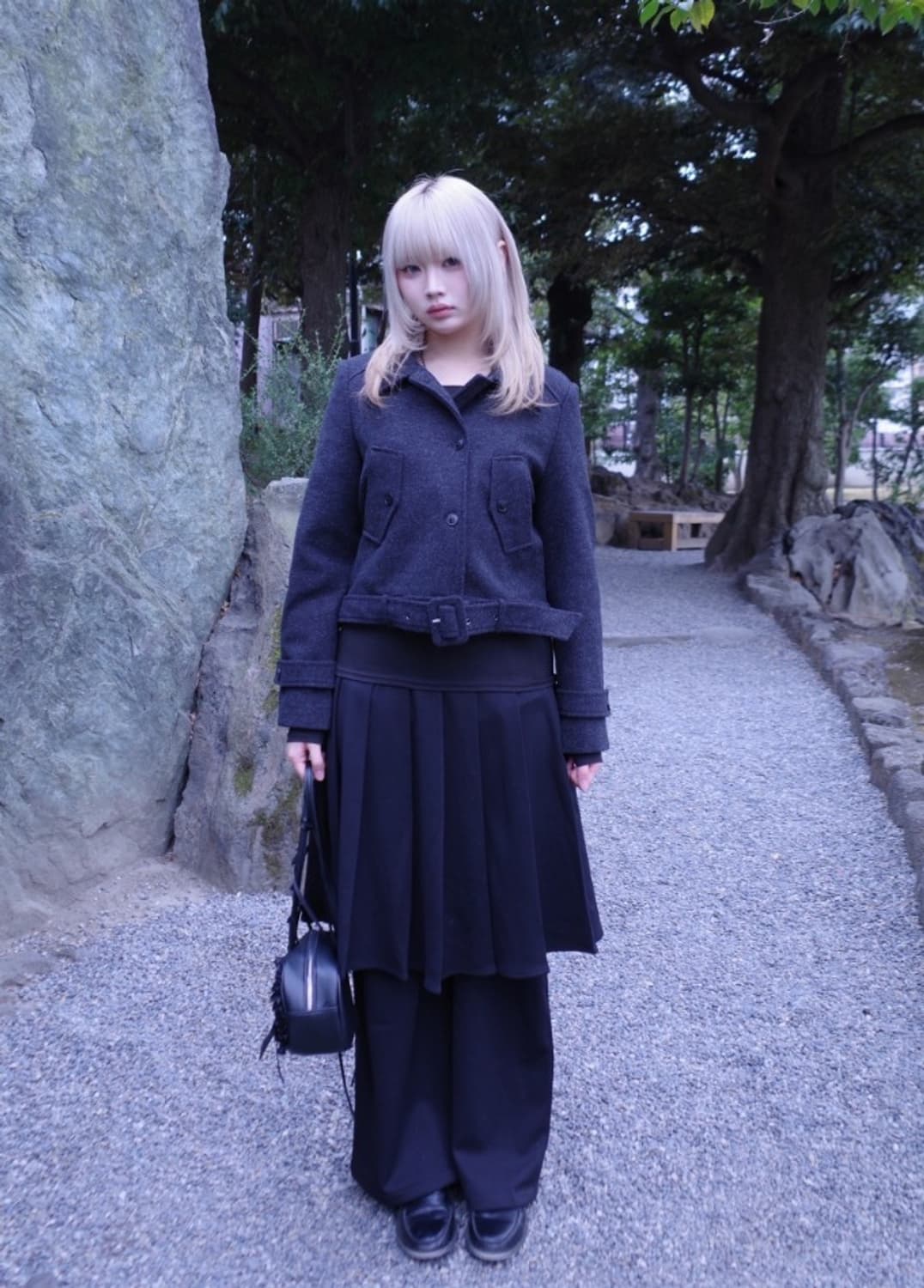 제로 벨트 숏 코트 (2color) 새상품 상품이미지1