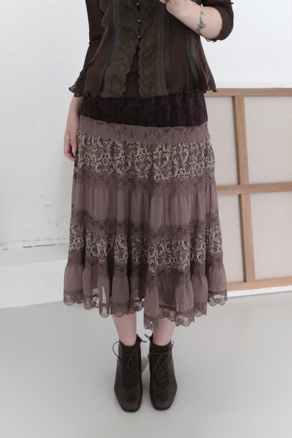 lace cancan skirt 상품이미지5
