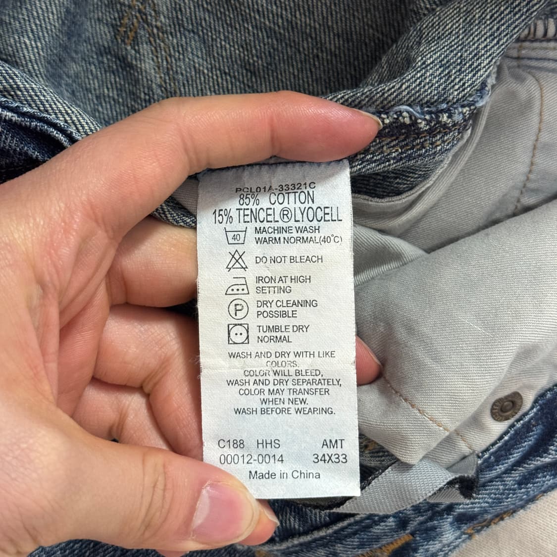 리바이스 엔진 해골포켓 데님팬츠 34 상품이미지7