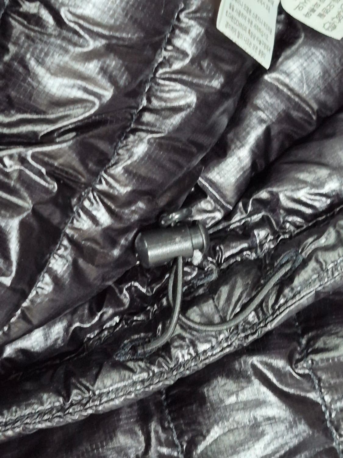 노스페이스 구스다운 경량 패딩 블랙 남성110 상품이미지5