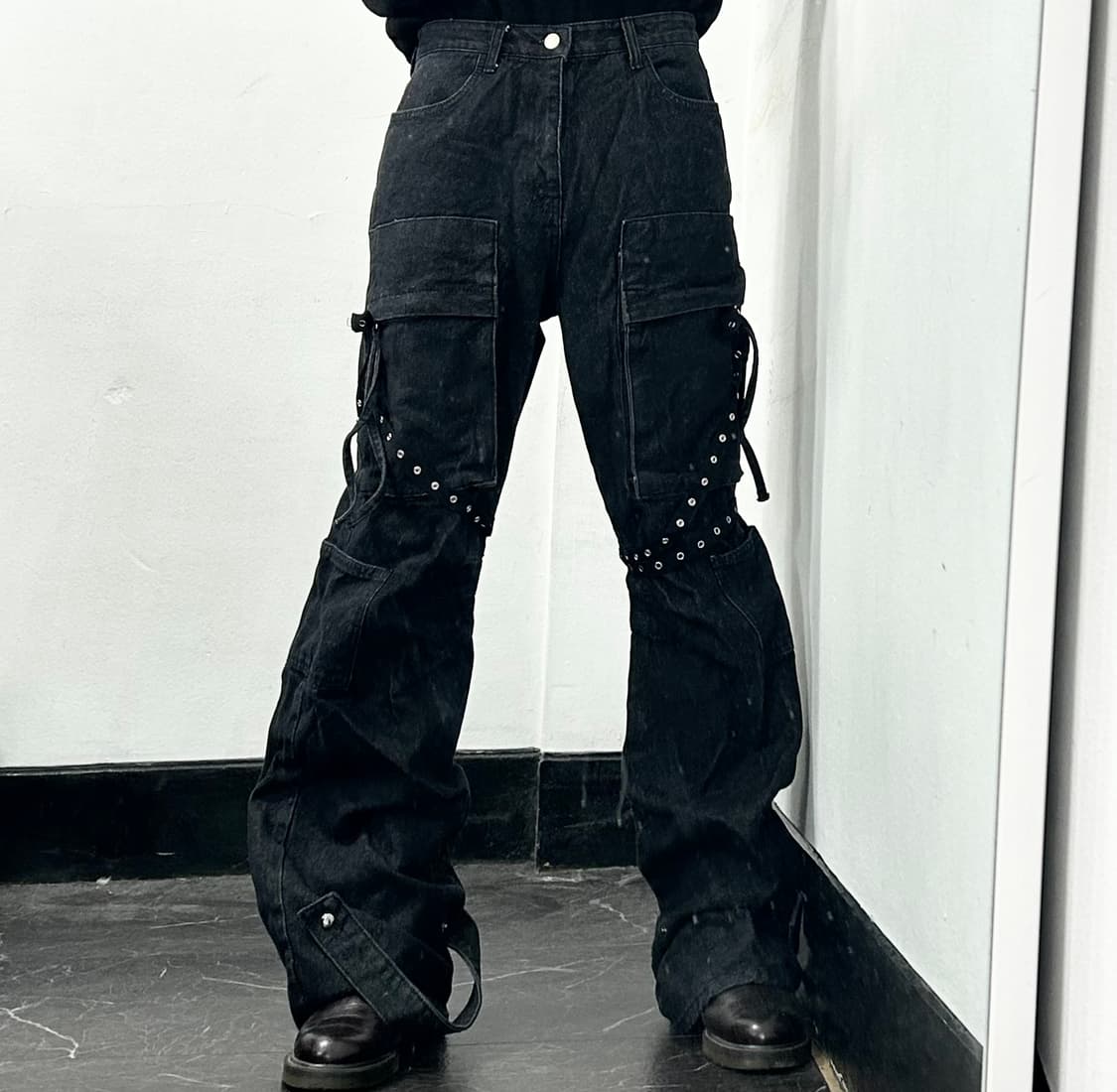 플로즈룸 본디지 데님 카고 팬츠 상품이미지3