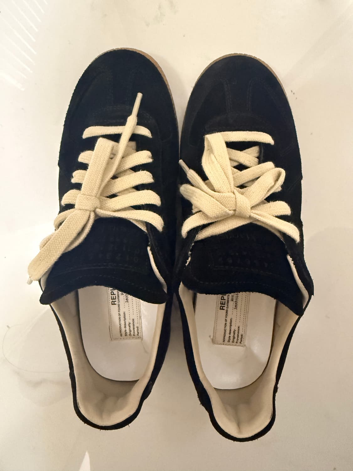 메종 마르지엘라 독일군 스니커즈 올블랙 상품이미지1