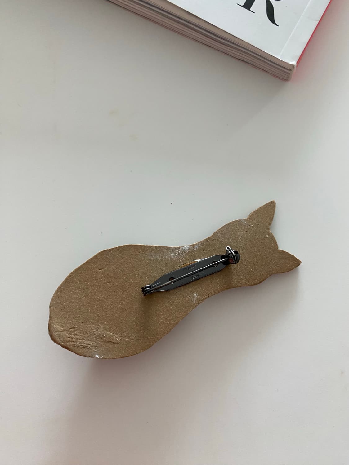 빈티지 고양이 도자기 브로치 상품이미지3