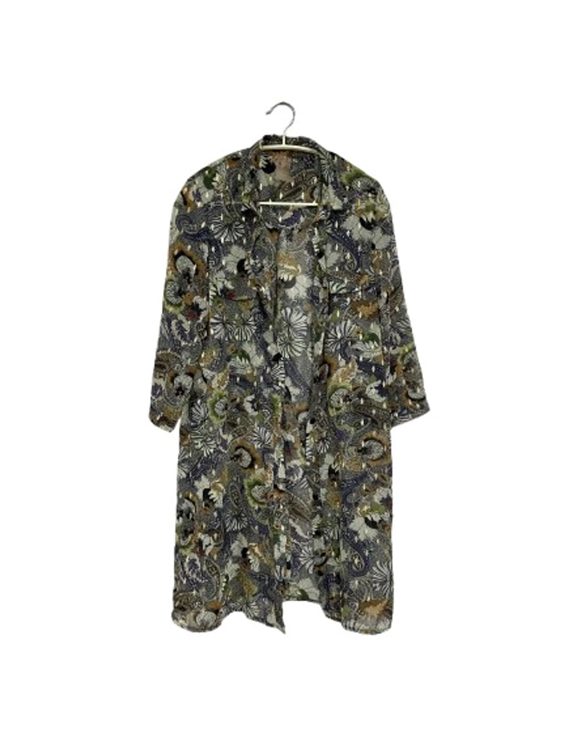 (무배)오일릴리-릴리오 시스루 롱셔츠 상품이미지1