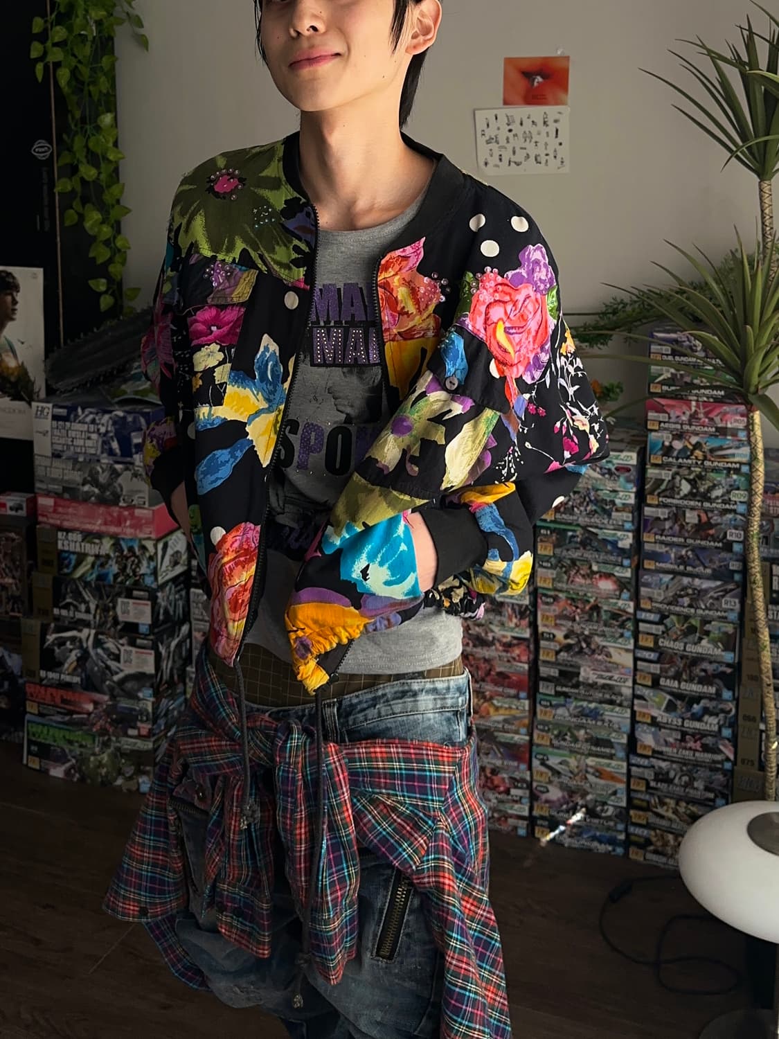 Cotton Express 플로럴 & 도트 오버 자켓 상품이미지2