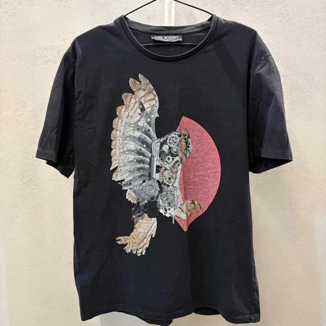 닐바렛 블랙 프린팅 티셔츠 XL 상품이미지2