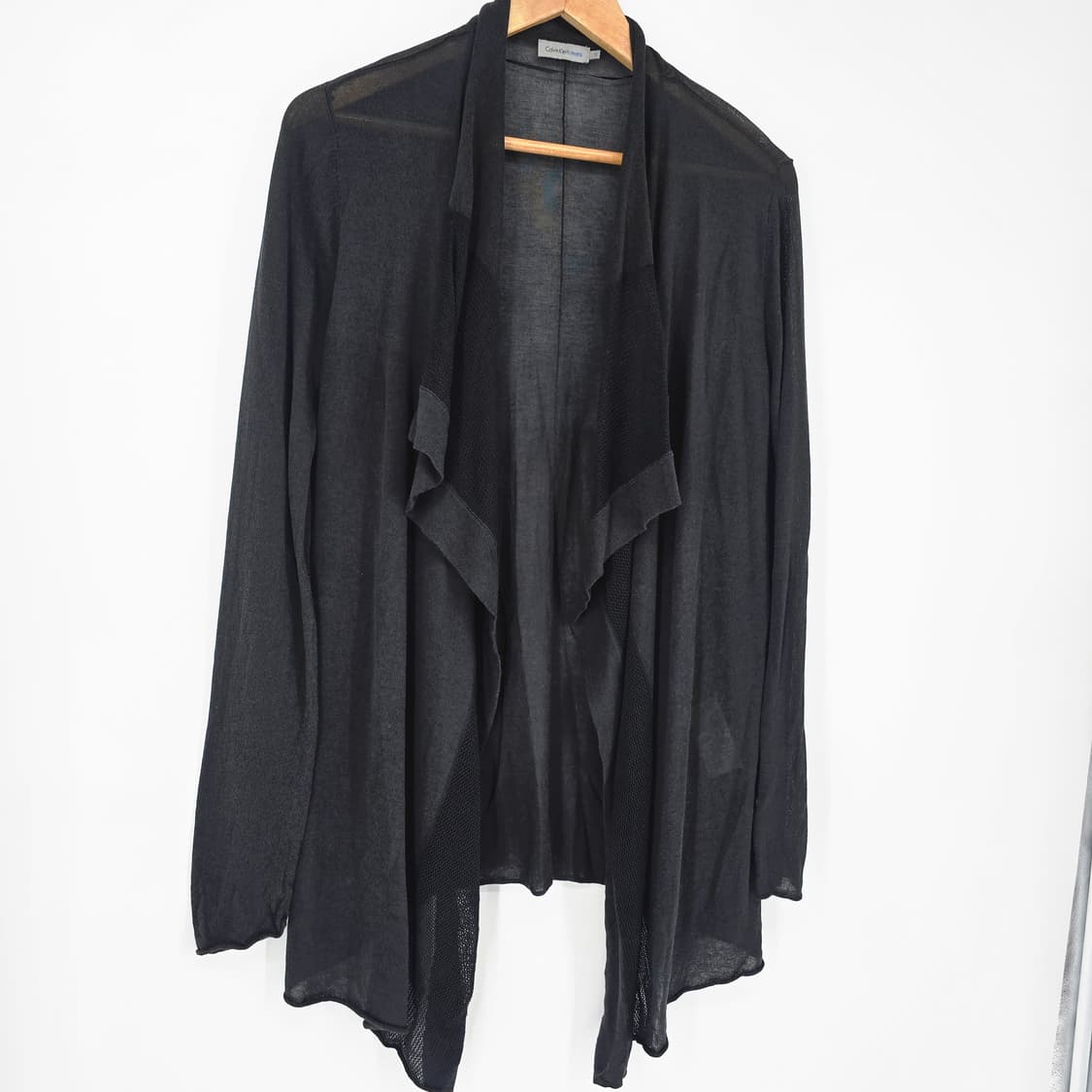 캘빈클라인 y2k 레이어드 블랙 롱 가디건 상품이미지1