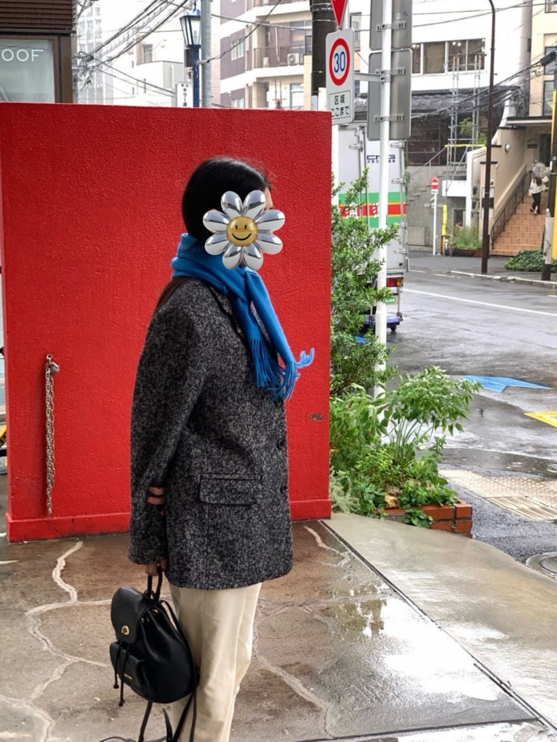 언더슨 헤링본 울자켓 블랙 상품이미지5