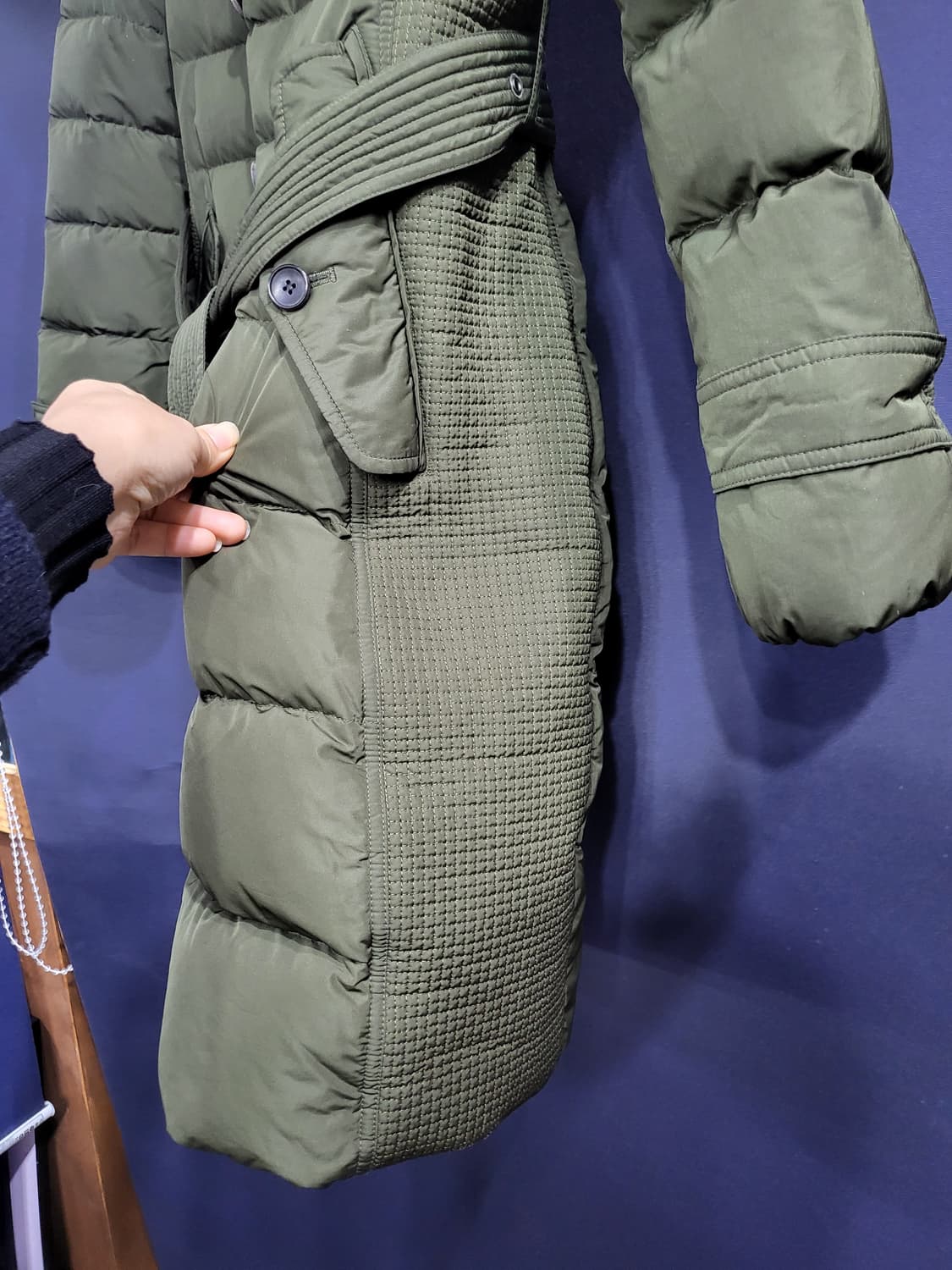 베네통 너구리 덕다운 벨티드패딩 상품이미지6