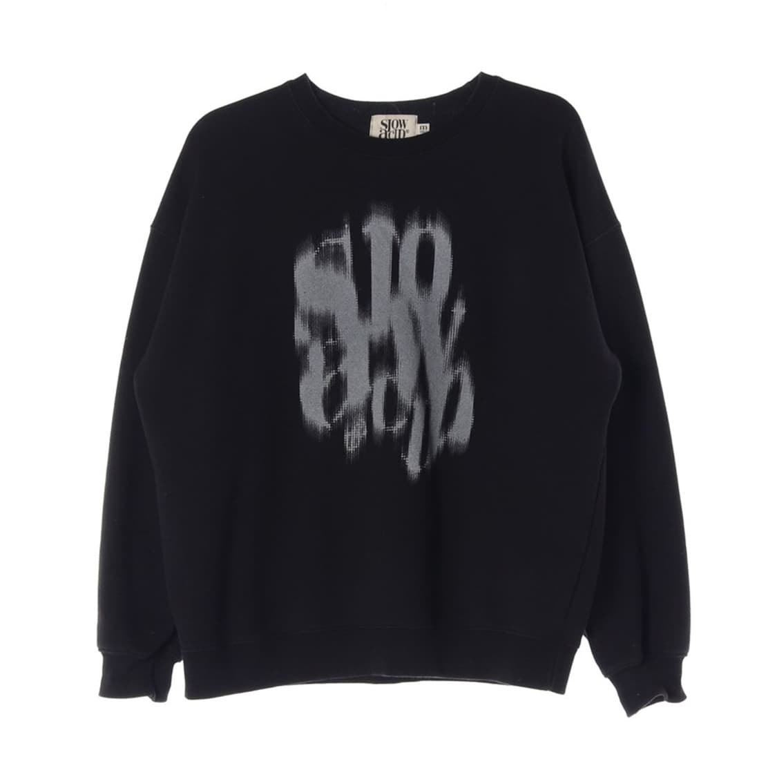 슬로우 애시드 블랙 그래픽 스 맨투맨 M 상품이미지1